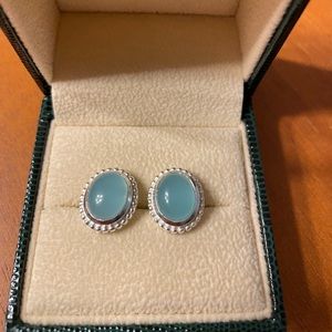 Julie Vos Blue Chalcedony Earrings